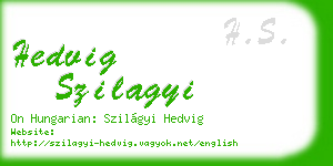 hedvig szilagyi business card