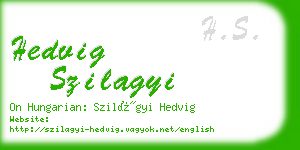hedvig szilagyi business card
